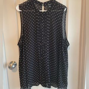 Torrid sheer sleeveless blouse